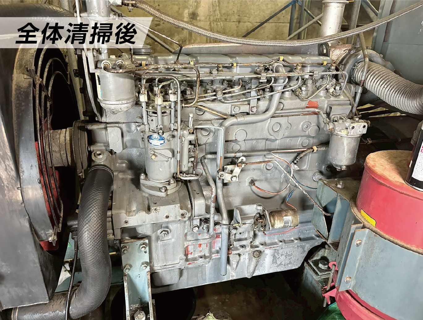 非常用発電機清掃後