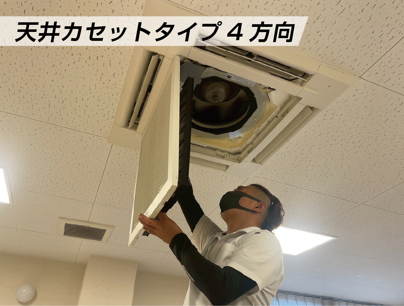 節電くん　天井カセットタイプ4方向