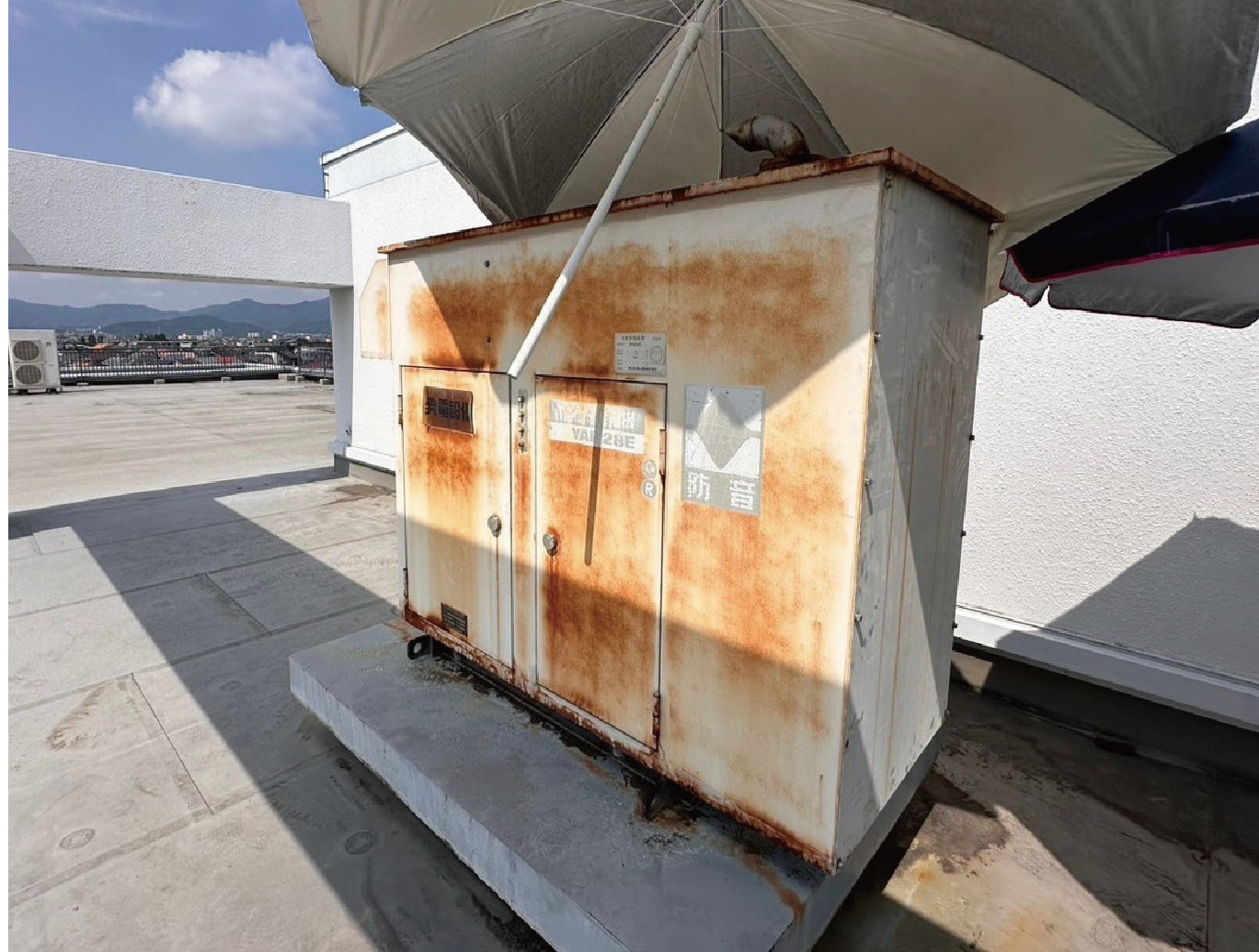 発電機外壁塗装